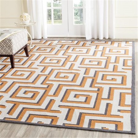 Safavieh Four Seasons Hand Hooked Rectangle Rug- Ivory - Brown- 8 x 10 ft. FRS240L-8